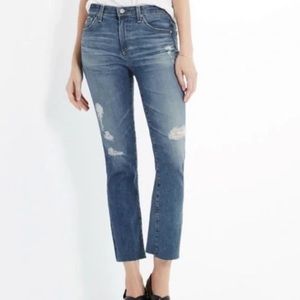 AG Adriano goldschmied the Jodi crop high rise flare size 25